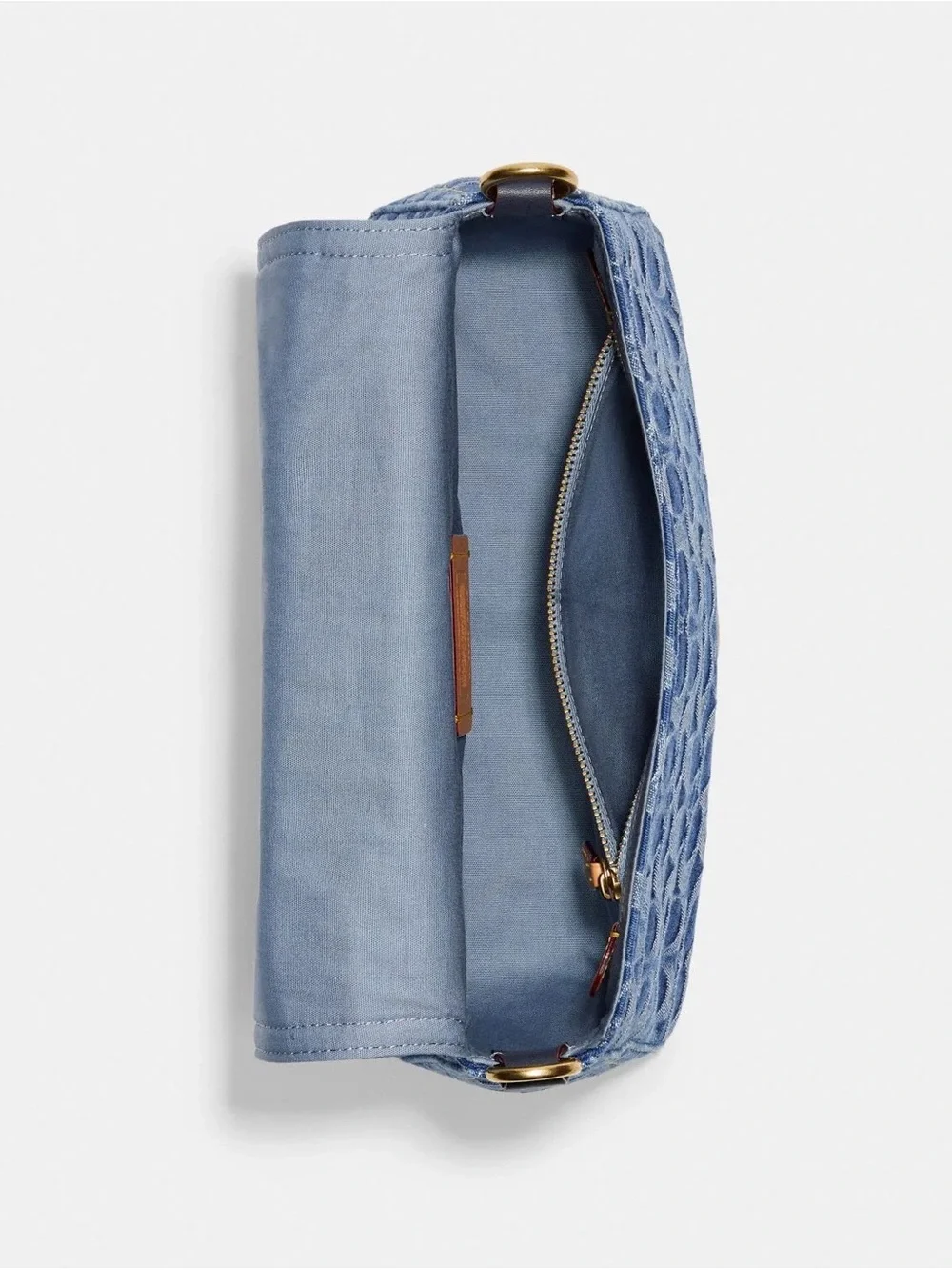 Coach Soft Tabby Shoulder Bag In Signature Denim - Picture 9 of 12